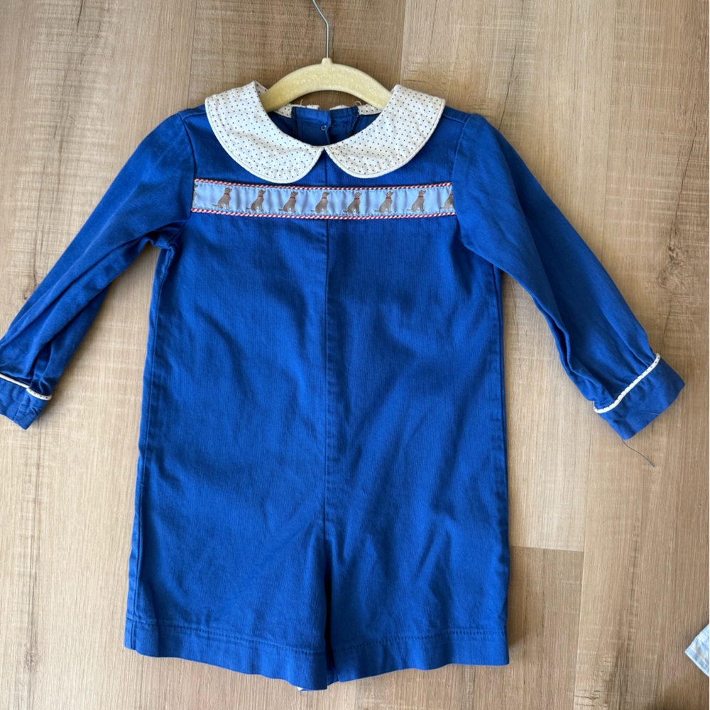 Blue Kids One Piece with White Collar